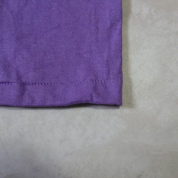 Vintage Lizard Graphic KK10 Purple Turtle Neck Faded T-Shirt One Size Fits All - Picture 8 of 12